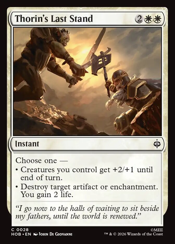 Thorin's Last Stand (HOB-28) – MTG