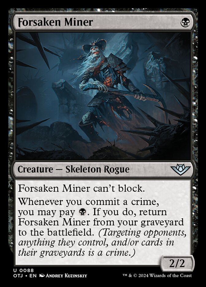 Forsaken Miner (88) – Magic: The Gathering, Outlaws of Thunder Junction