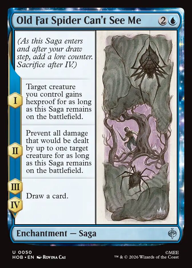 Old Fat Spider Can't See Me (HOB-50) – MTG