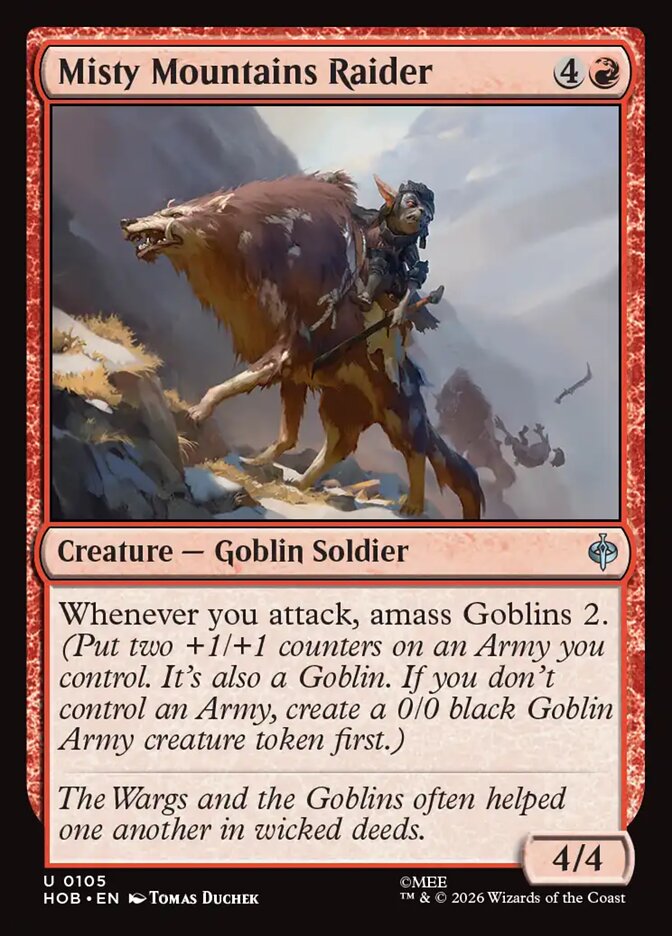 Misty Mountains Raider (HOB-105) – MTG