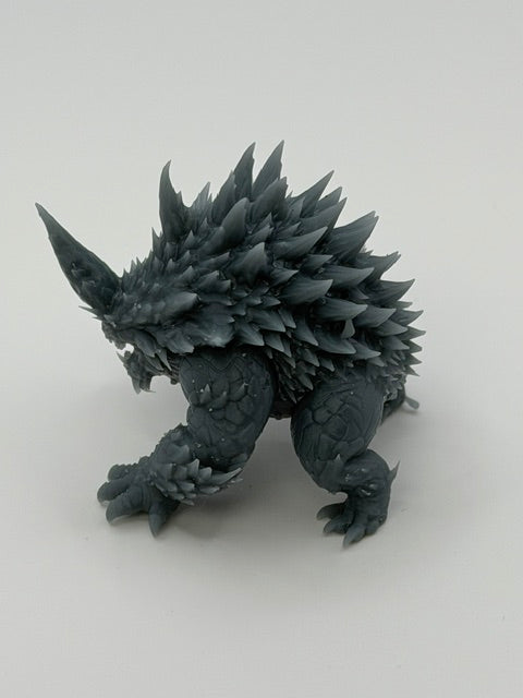 Horned Behemoth Figurine — 40mm resin miniature (raw, unpainted)