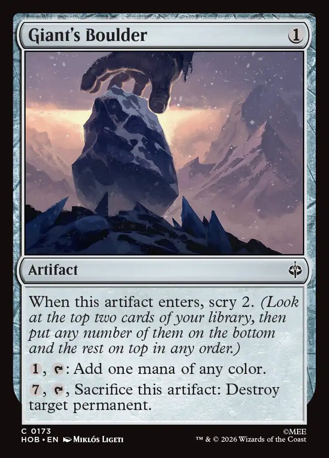 Giant's Boulder (HOB-173) – MTG