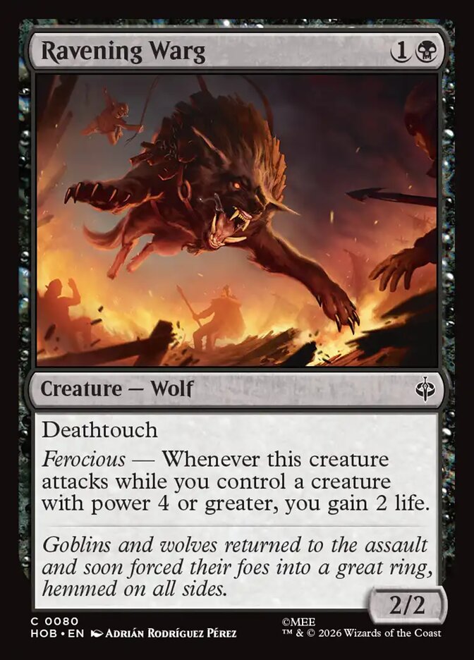 Ravening Warg (HOB-80) – MTG