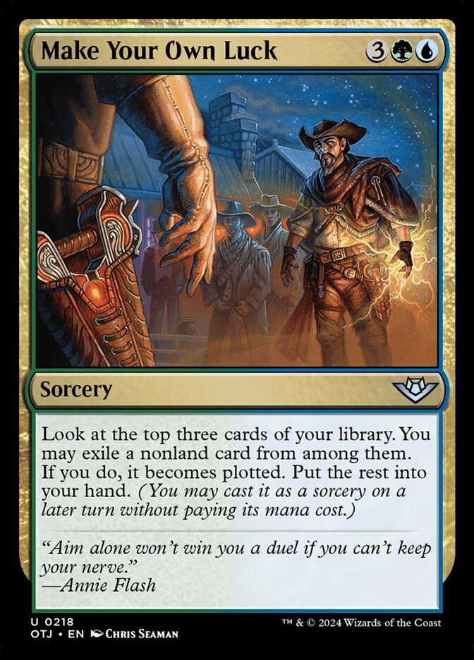 Make Your Own Luck (218) – Magic: The Gathering, Outlaws of Thunder Junction [Foil]