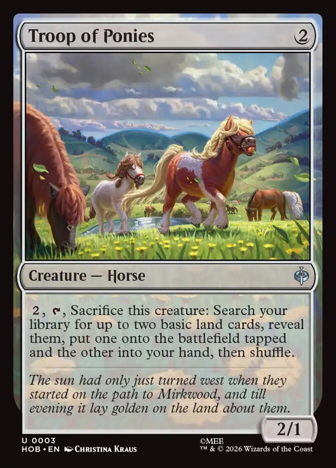 Troop of Ponies (HOB-3) – MTG