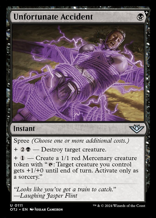 Unfortunate Accident (111) – Magic: The Gathering, Outlaws of Thunder Junction