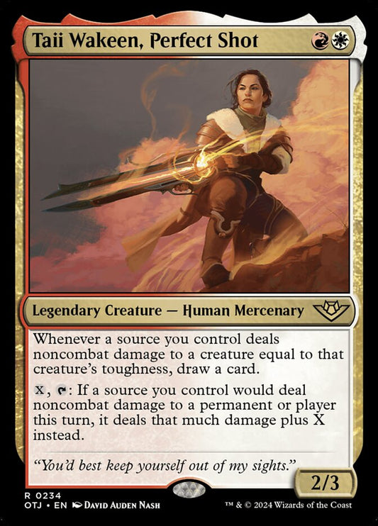 Taii Wakeen, Perfect Shot (234) – Magic: The Gathering, Outlaws of Thunder Junction