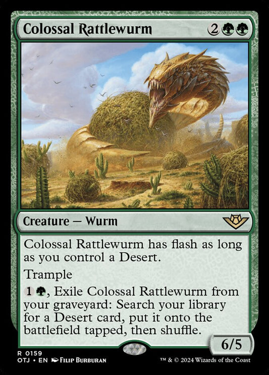 Colossal Rattlewurm (159) – Magic: The Gathering, Outlaws of Thunder Junction
