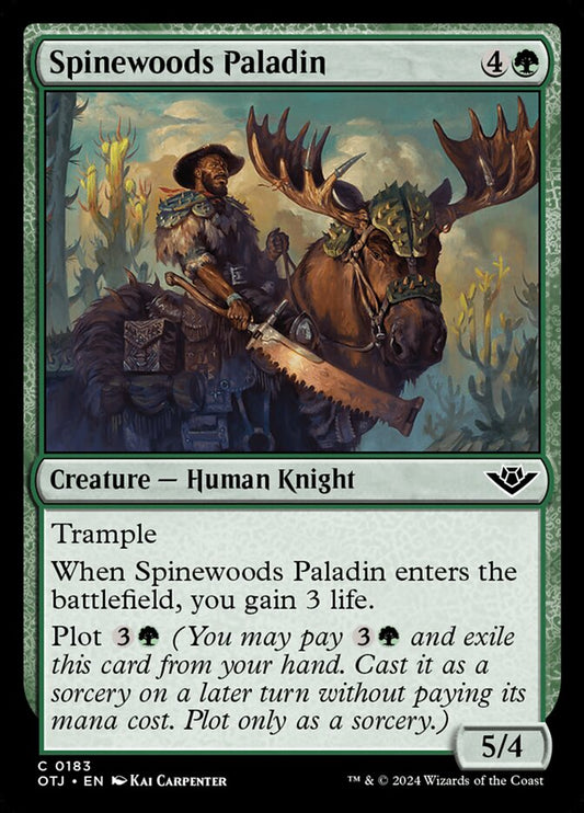 Spinewoods Paladin (183) – Magic: The Gathering, Outlaws of Thunder Junction