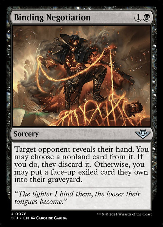 Binding Negotiation (78) – Magic: The Gathering, Outlaws of Thunder Junction