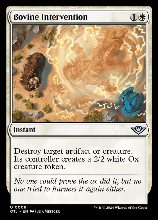 Bovine Intervention (6) – Magic: The Gathering, Outlaws of Thunder Junction