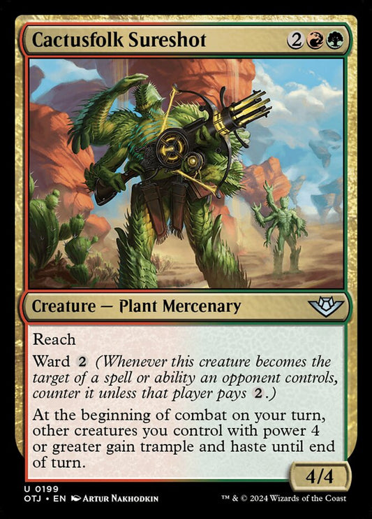 Cactusfolk Sureshot (199) – Magic: The Gathering, Outlaws of Thunder Junction