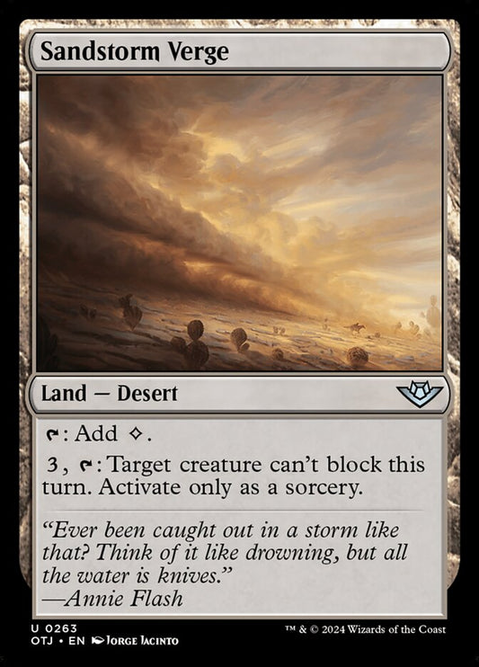 Sandstorm Verge (263) – Magic: The Gathering, Outlaws of Thunder Junction