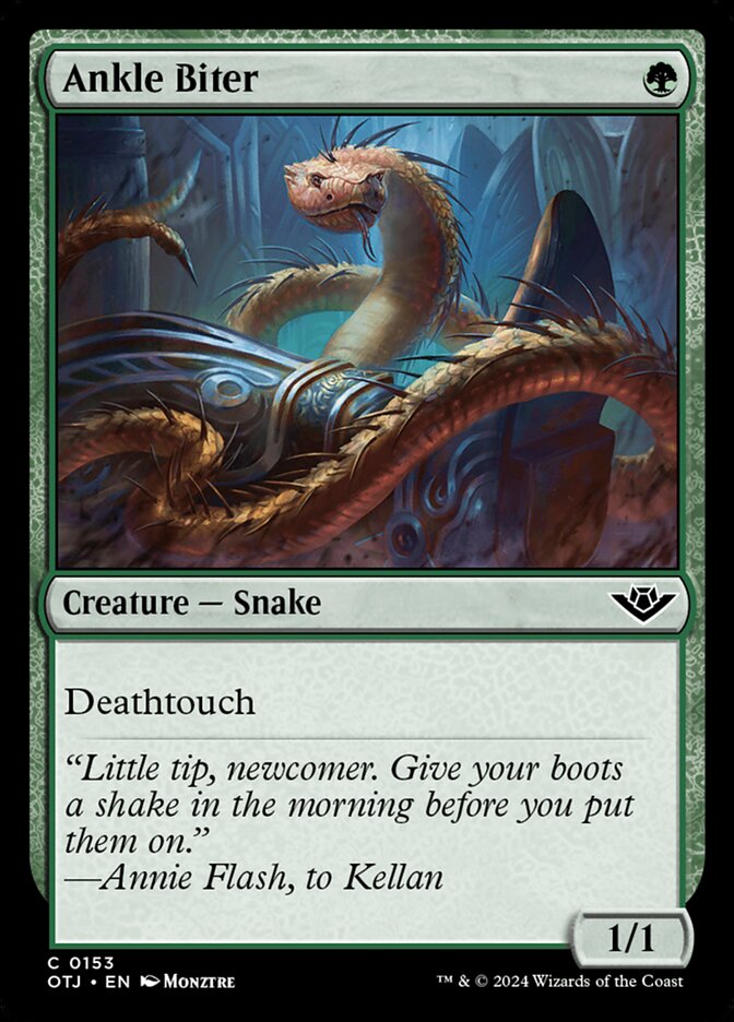 Ankle Biter (153) – Magic: The Gathering, Outlaws of Thunder Junction [Foil]