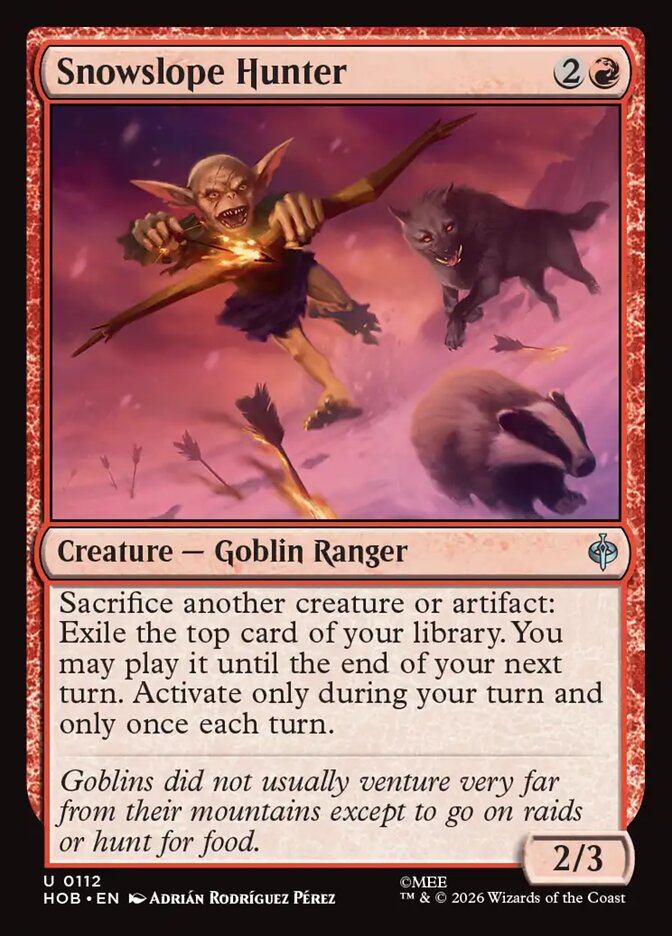 Snowslope Hunter (HOB-112) – MTG