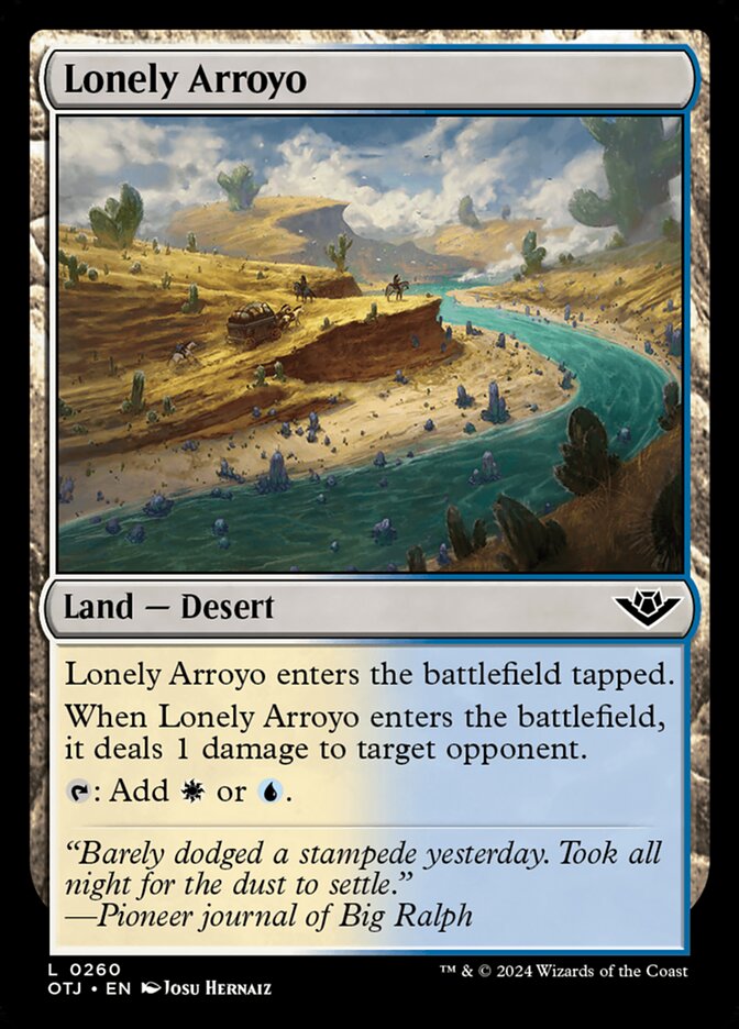 Lonely Arroyo (260) – Magic: The Gathering, Outlaws of Thunder Junction