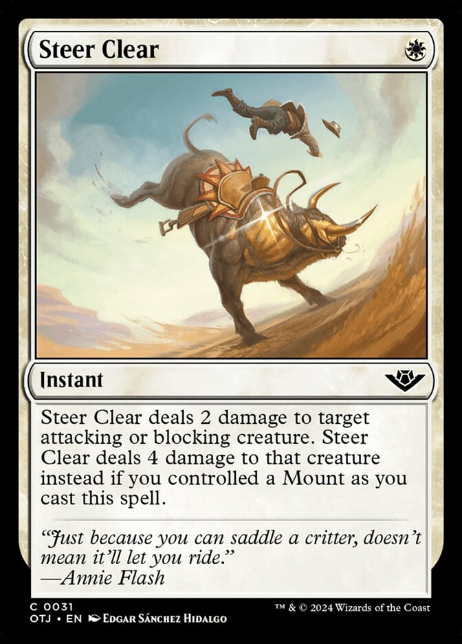 Steer Clear (31) – Magic: The Gathering, Outlaws of Thunder Junction [Foil]