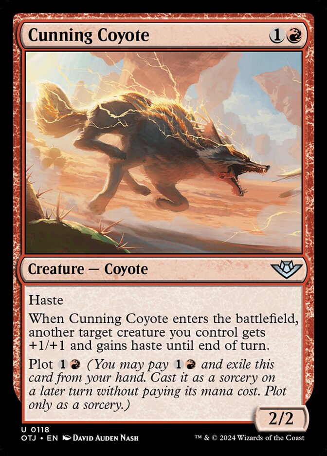 Cunning Coyote (118) – Magic: The Gathering, Outlaws of Thunder Junction [Foil]