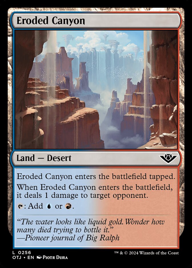 Eroded Canyon (256) – Magic: The Gathering, Outlaws of Thunder Junction