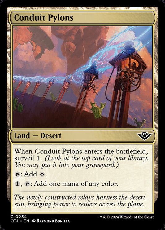Conduit Pylons (254) – Magic: The Gathering, Outlaws of Thunder Junction