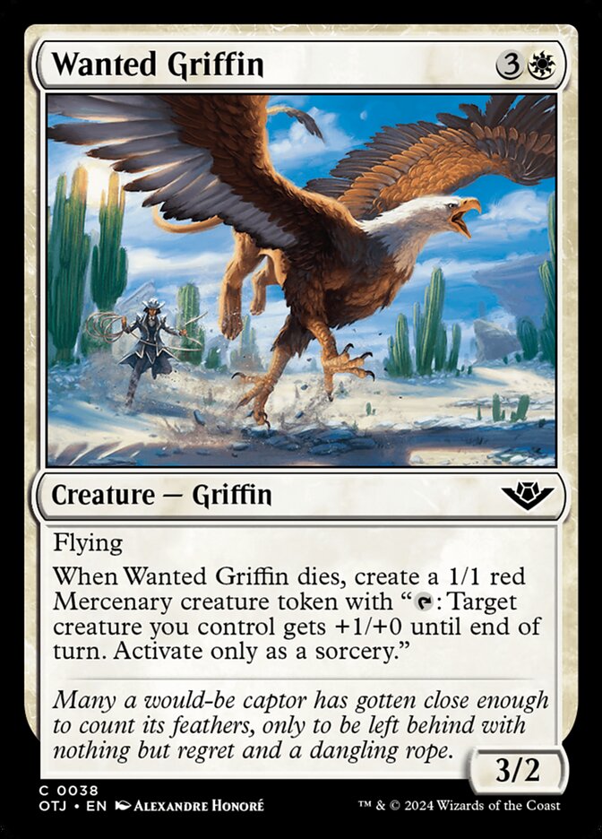 Wanted Griffin (38) – Magic: The Gathering, Outlaws of Thunder Junction [Foil]