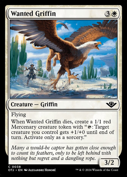 Wanted Griffin (38) – Magic: The Gathering, Outlaws of Thunder Junction [Foil]