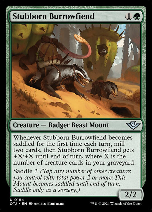 Stubborn Burrowfiend (184) – Magic: The Gathering, Outlaws of Thunder Junction
