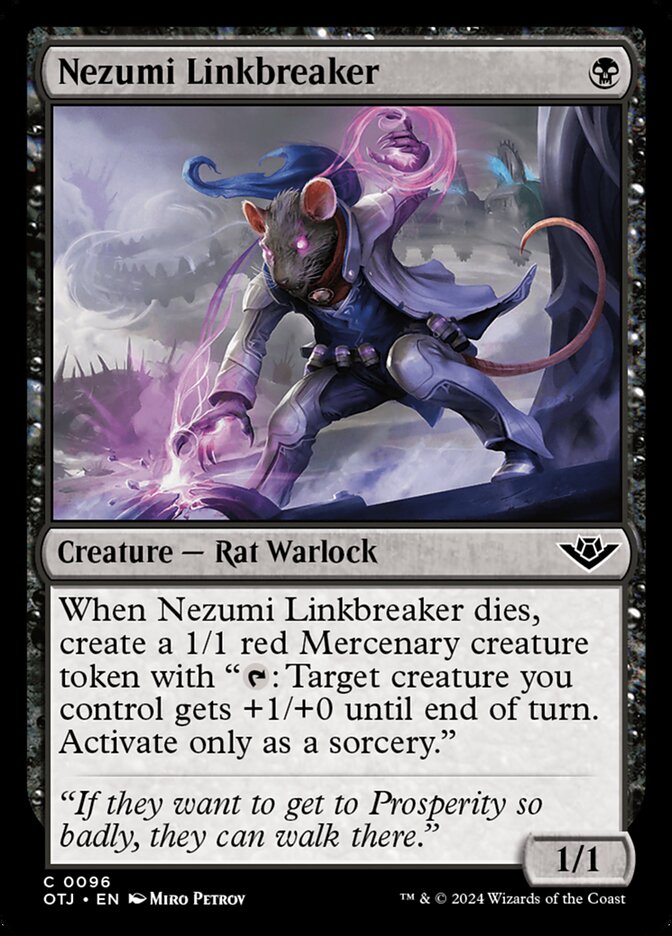 Nezumi Linkbreaker (96) – Magic: The Gathering, Outlaws of Thunder Junction [Foil]