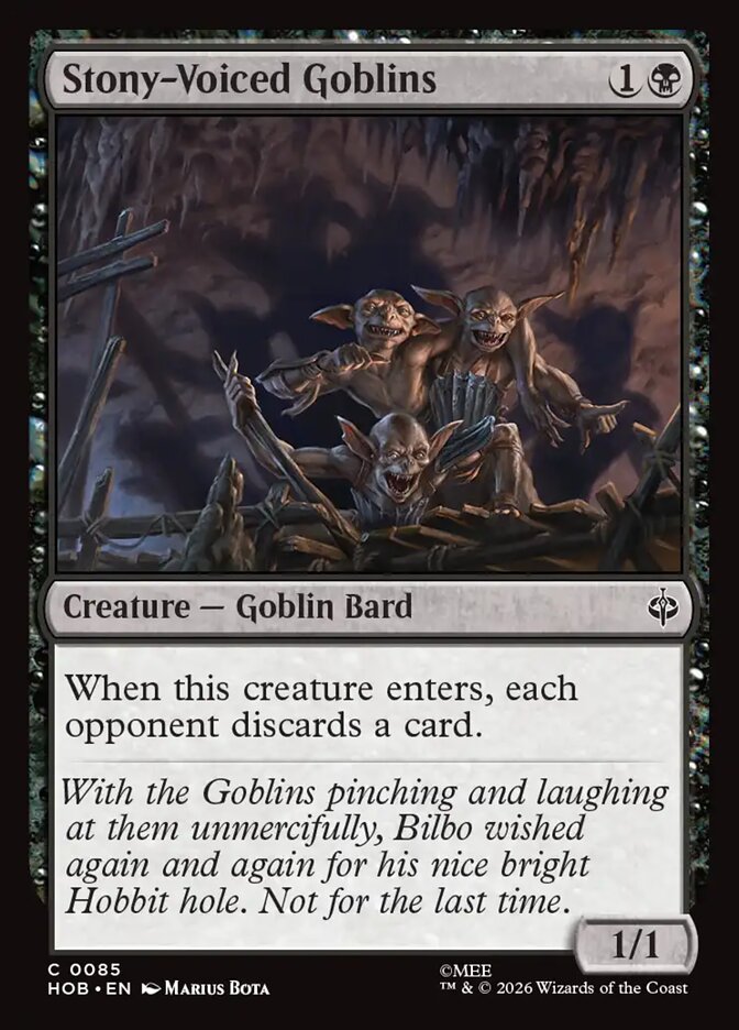 Stony-Voiced Goblins (HOB-85) – MTG