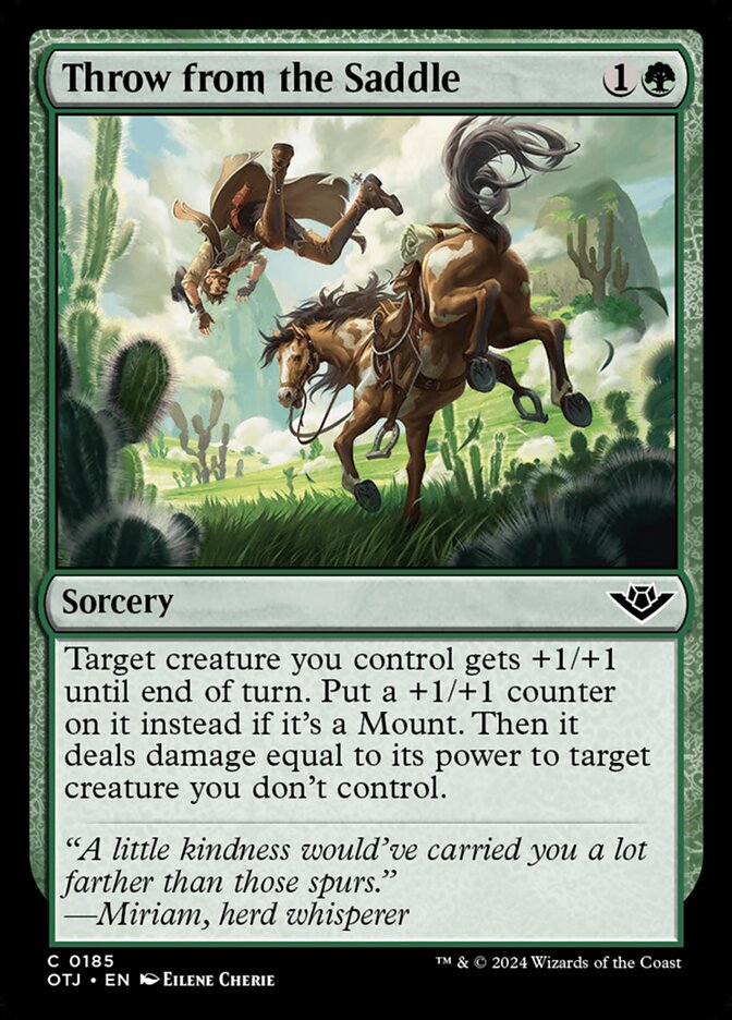 Throw from the Saddle (185) – Magic: The Gathering, Outlaws of Thunder Junction