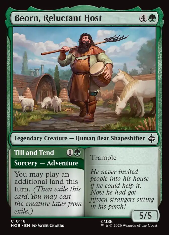 Beorn, Reluctant Host // Till and Tend (HOB-118) – MTG