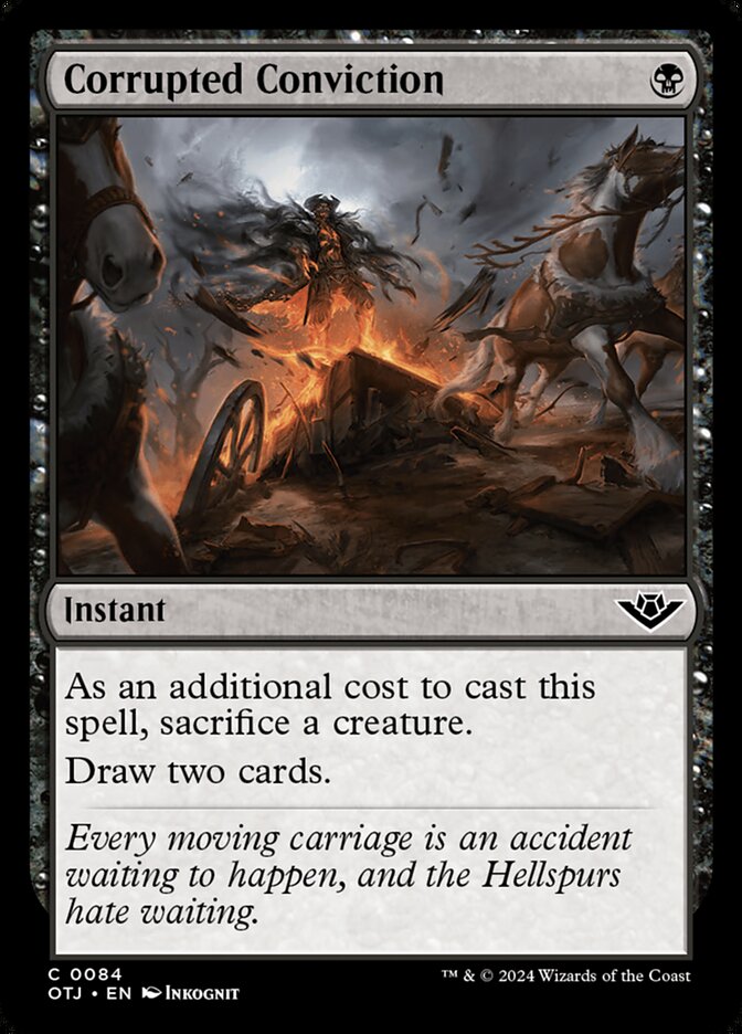 Corrupted Conviction (84) – Magic: The Gathering, Outlaws of Thunder Junction [Foil]