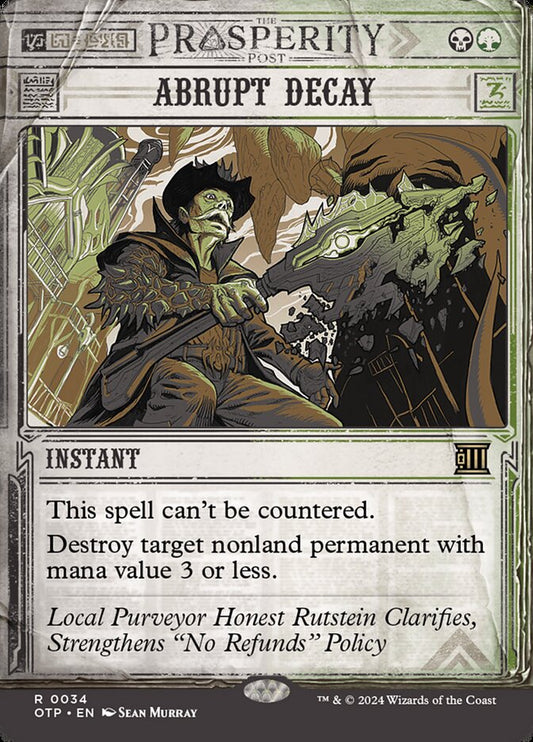 Abrupt Decay (34) – Magic: The Gathering, Breaking News
