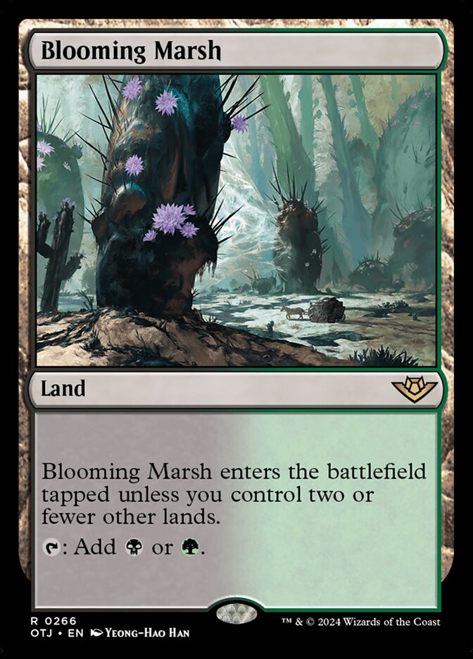Blooming Marsh (266) – Magic: The Gathering, Outlaws of Thunder Junction [Foil]