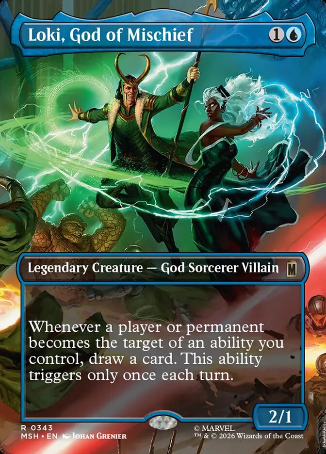 Loki, God of Mischief (343) – Magic: The Gathering, Marvel Super Heroes [Foil]