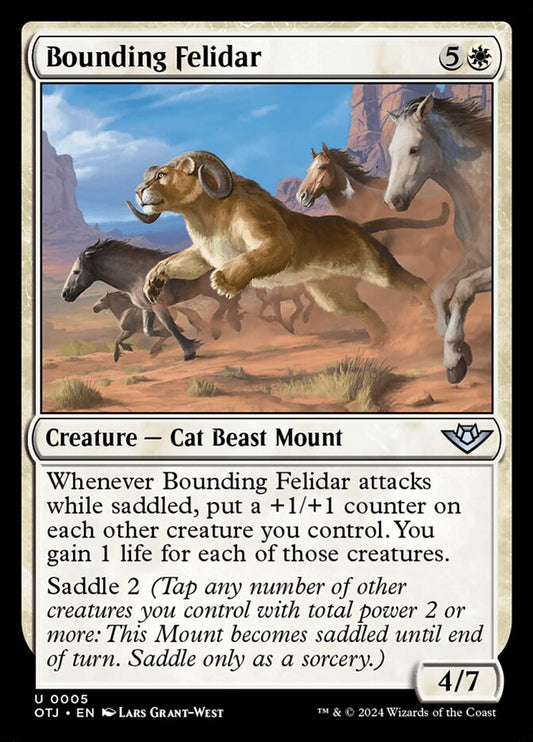Bounding Felidar (5) – Magic: The Gathering, Outlaws of Thunder Junction