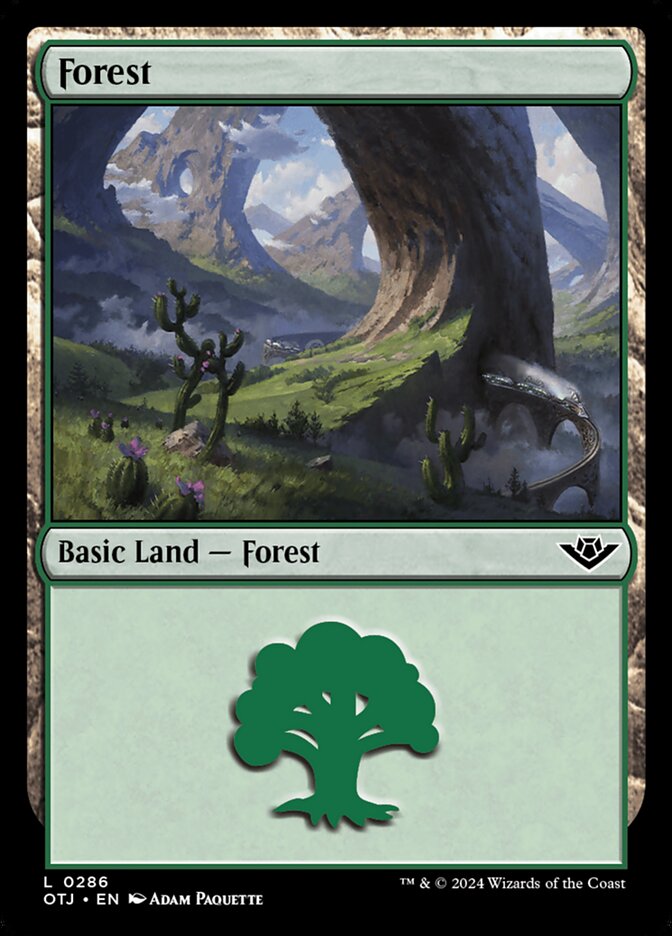 Forest (286) – Magic: The Gathering, Outlaws of Thunder Junction
