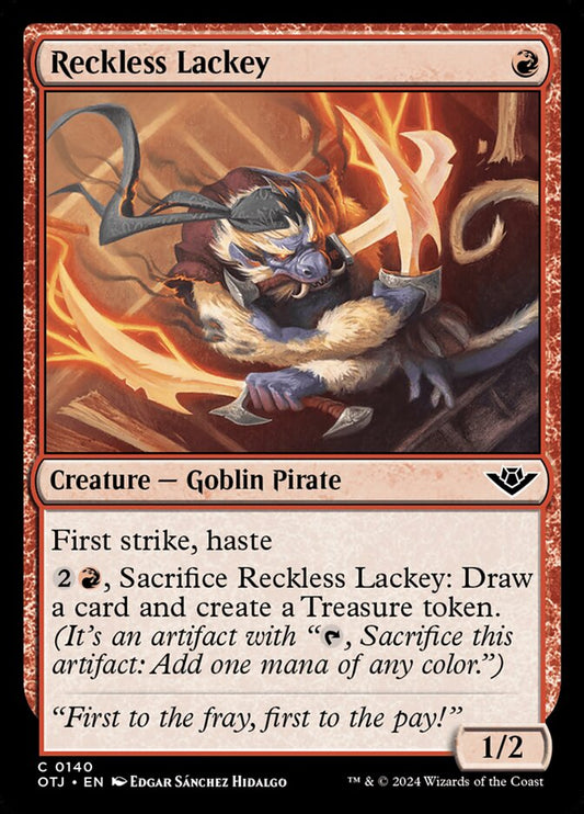 Reckless Lackey (140) – Magic: The Gathering, Outlaws of Thunder Junction