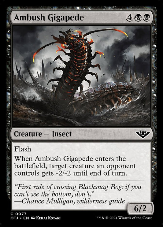 Ambush Gigapede (77) – Magic: The Gathering, Outlaws of Thunder Junction