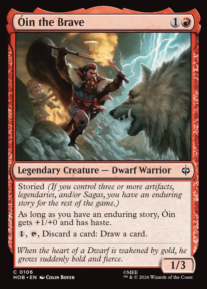 Óin the Brave (HOB-106) – MTG