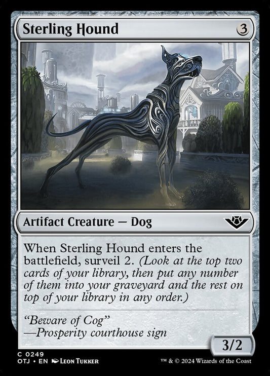 Sterling Hound (249) – Magic: The Gathering, Outlaws of Thunder Junction