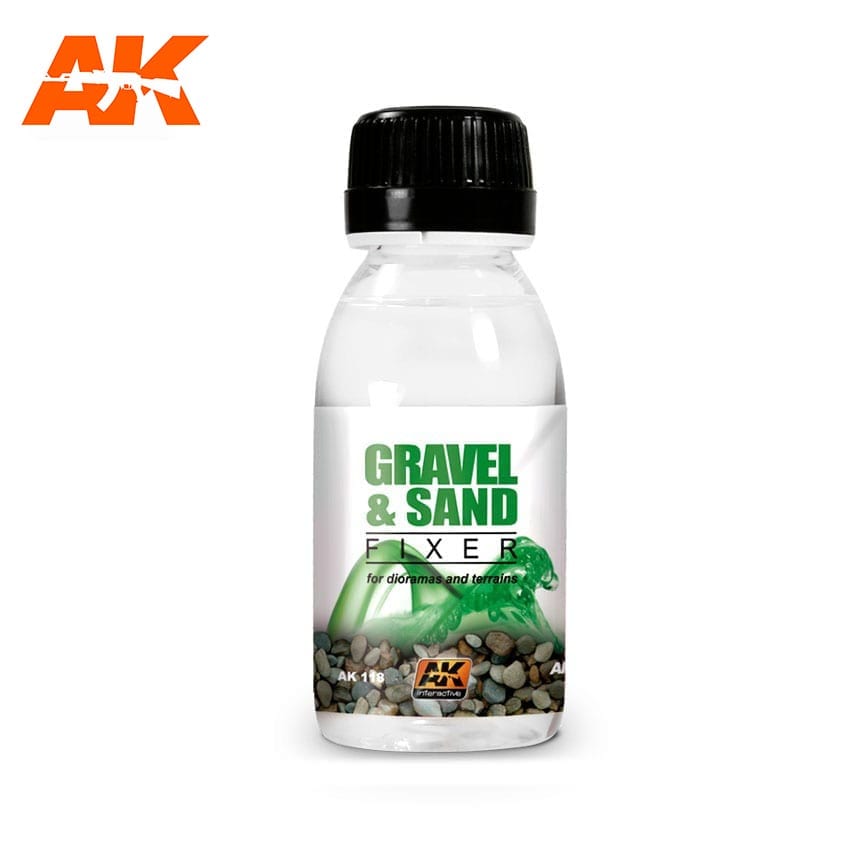 AK Interactive Gravel and Sand Fixer Terrain Texture (100ml)