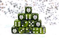 Conquest, W'adrhun Faction Dice on Green swirl Dice (PBW8515)