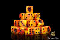 Conquest, Hundred Kingdom Faction Orange Swirl Dice (PBW8516)