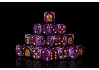 Conquest, Old Dominion Faction Dice on Translucent Purple w/ Gold Pips Dice (PBW8523)