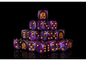 Conquest, Old Dominion Faction Dice on Translucent Purple w/ Gold Pips Dice (PBW8523)