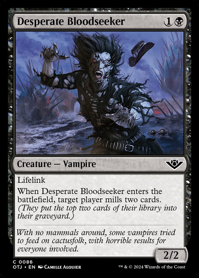 Desperate Bloodseeker (86) – Magic: The Gathering, Outlaws of Thunder Junction [Foil]