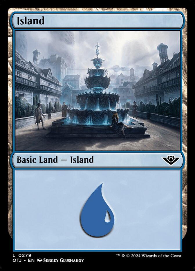 Island (279) – Magic: The Gathering, Outlaws of Thunder Junction [Foil]