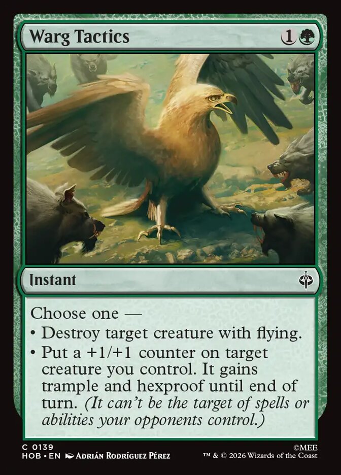 Warg Tactics (HOB-139) – MTG
