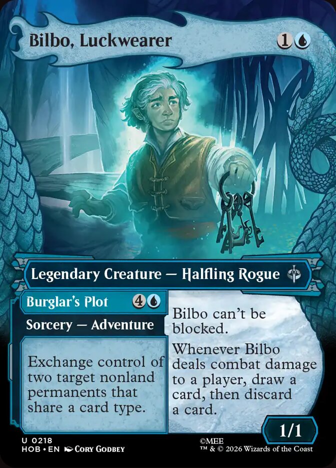 Bilbo, Luckwearer // Burglar's Plot (HOB-218) – MTG